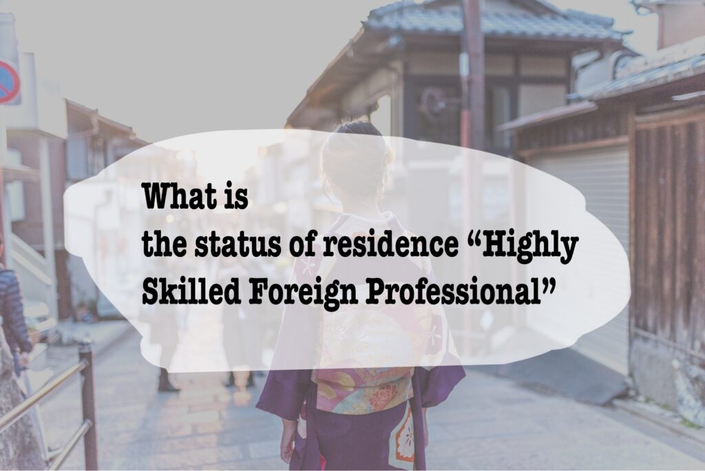What is the Highly Skilled Foreign Professional System?